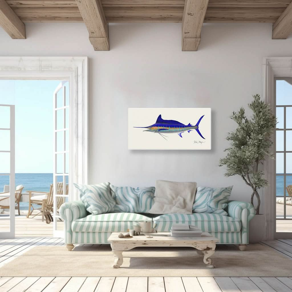 Striped Marlin Canvas Print