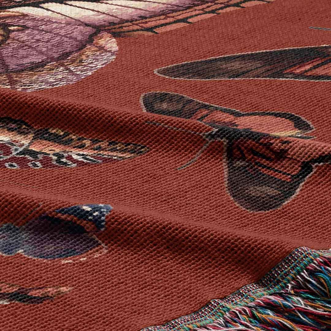 Owl Moth Woven Blanket