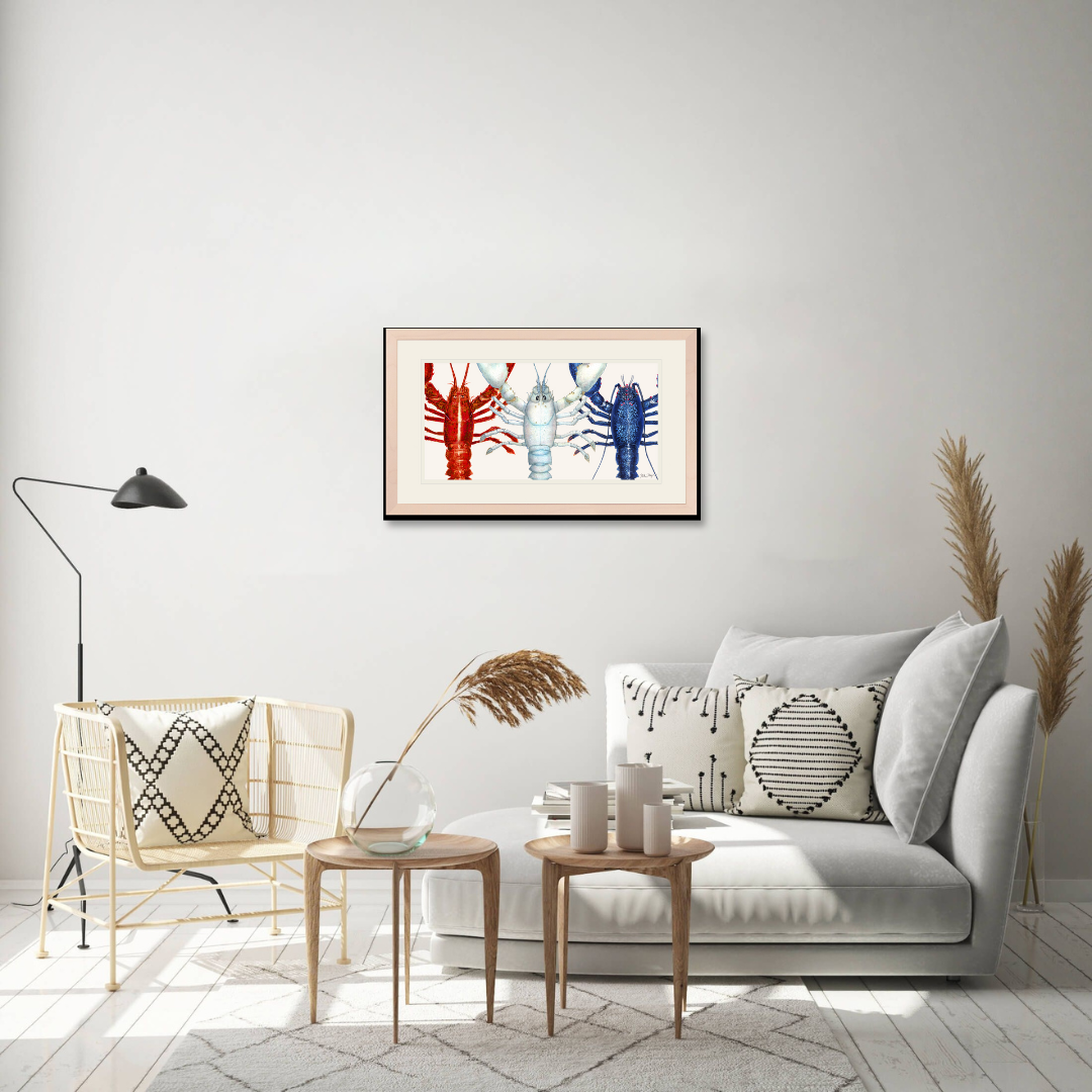 American Lobsters Trio Limited Edition Print