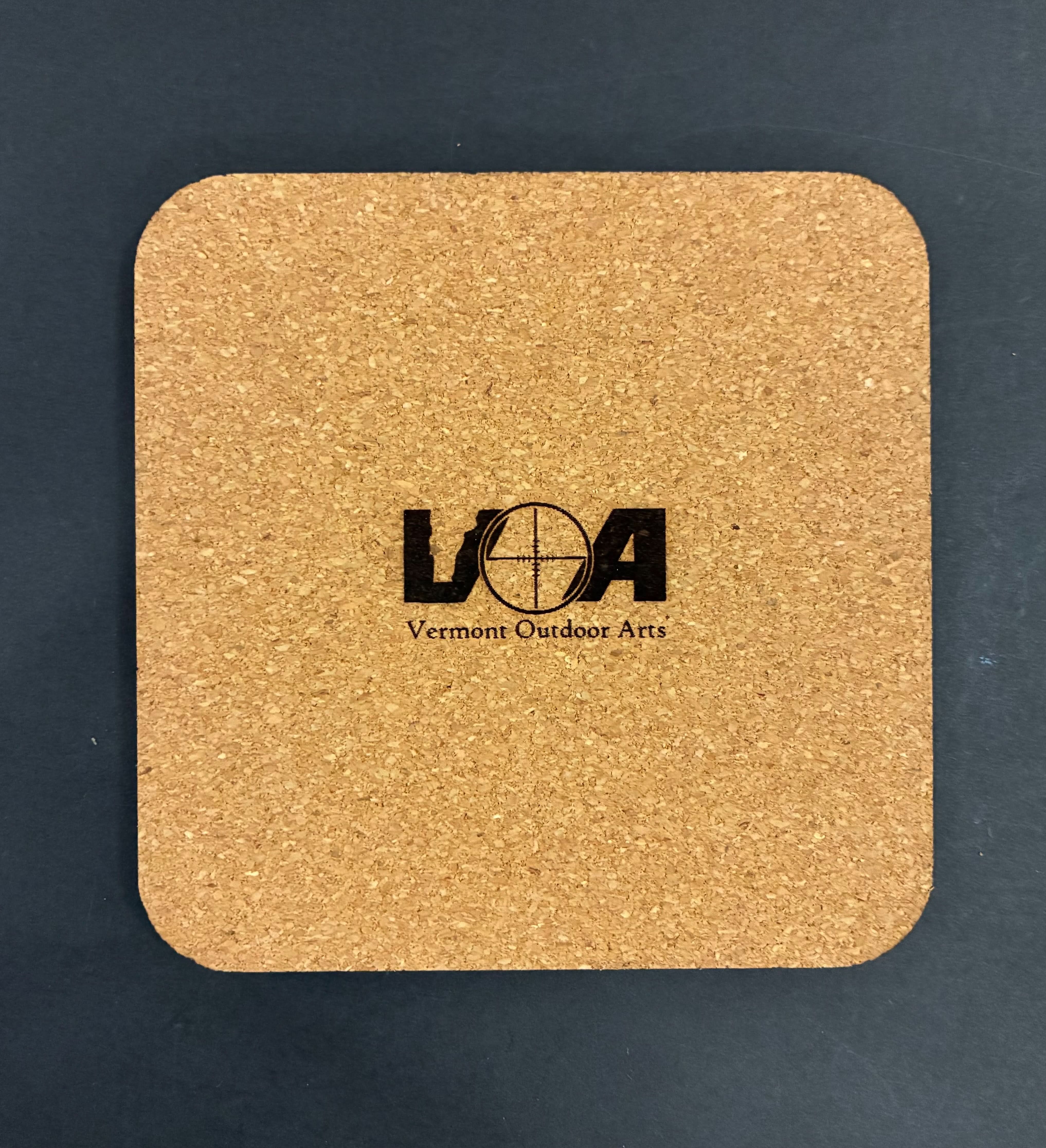 Set of 4 Scallop Hand-crafted Wooden Coasters - Limited Edition