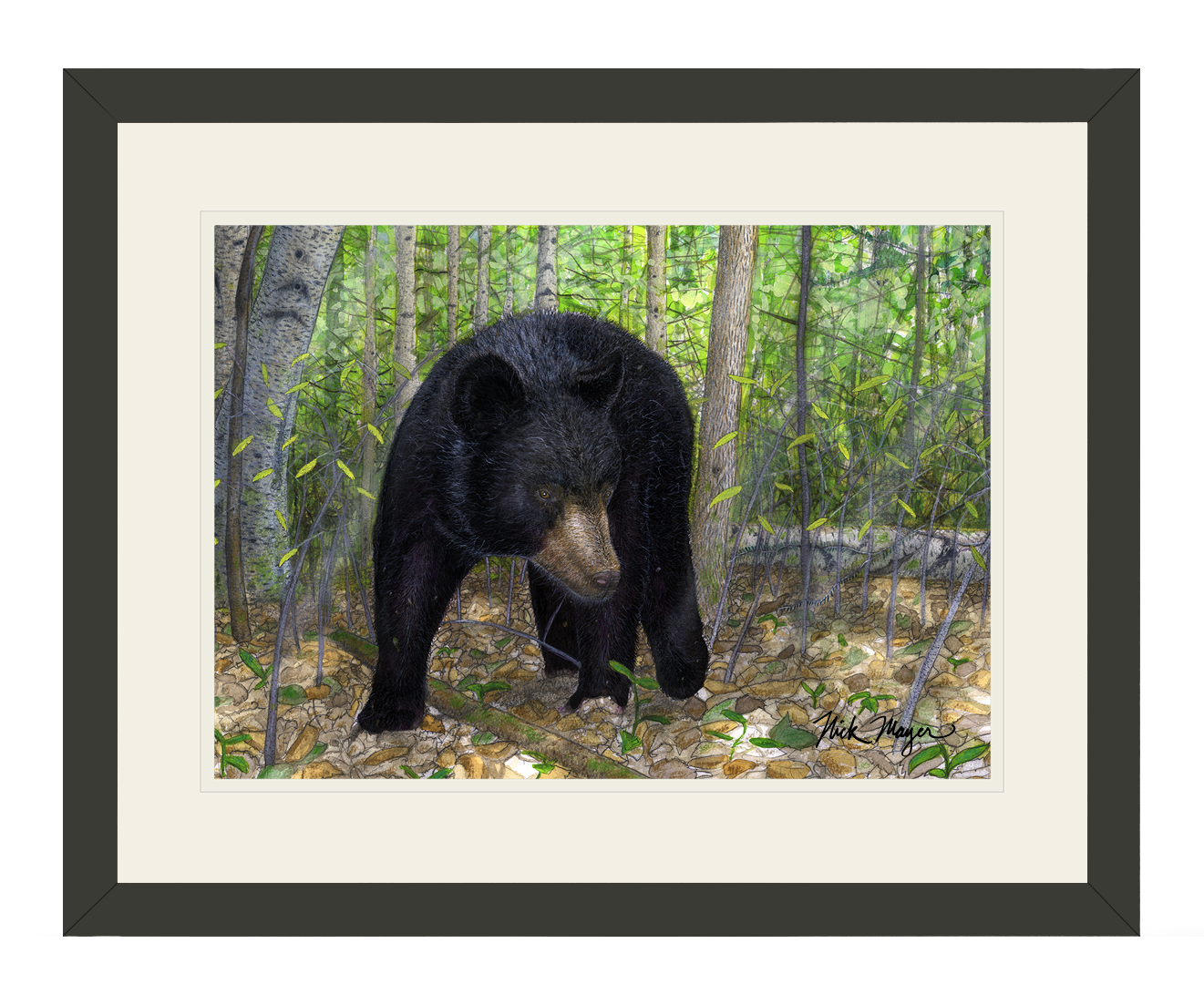 Black Bear Print