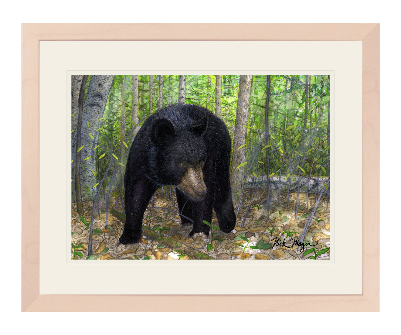 Black Bear Print
