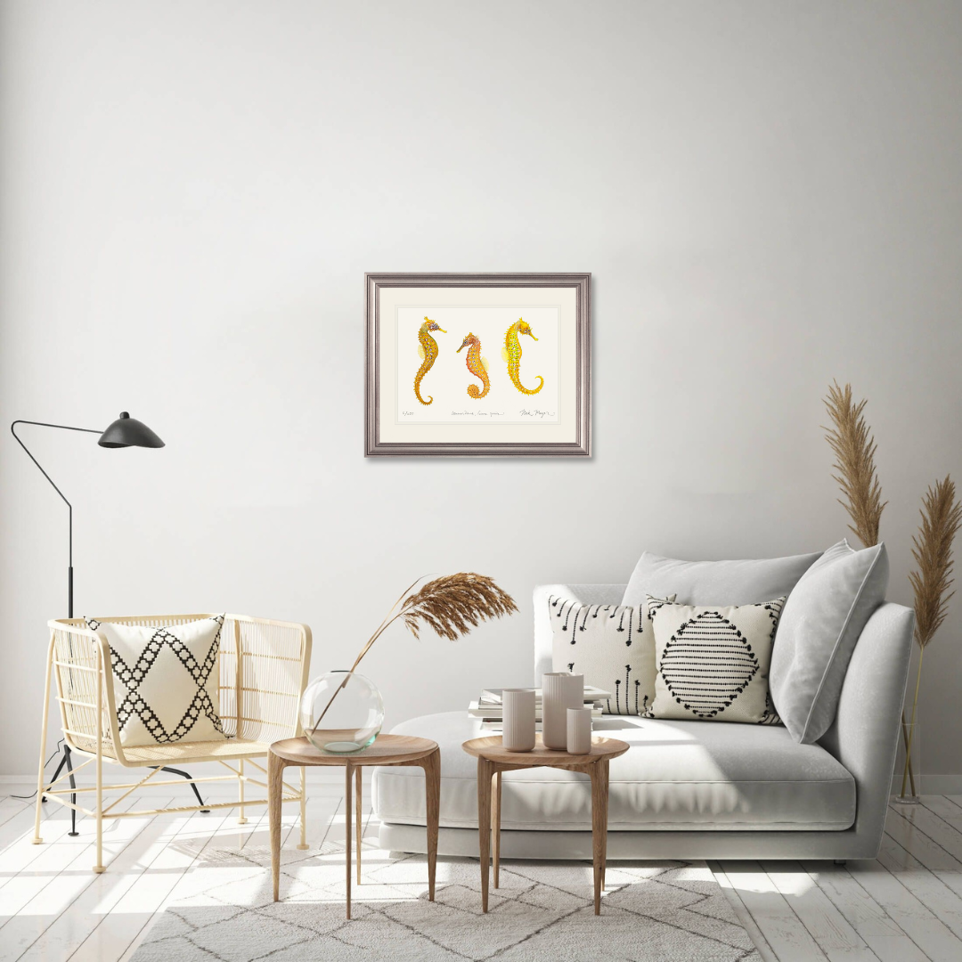 Giant Seahorse Trio Limited Edition Print