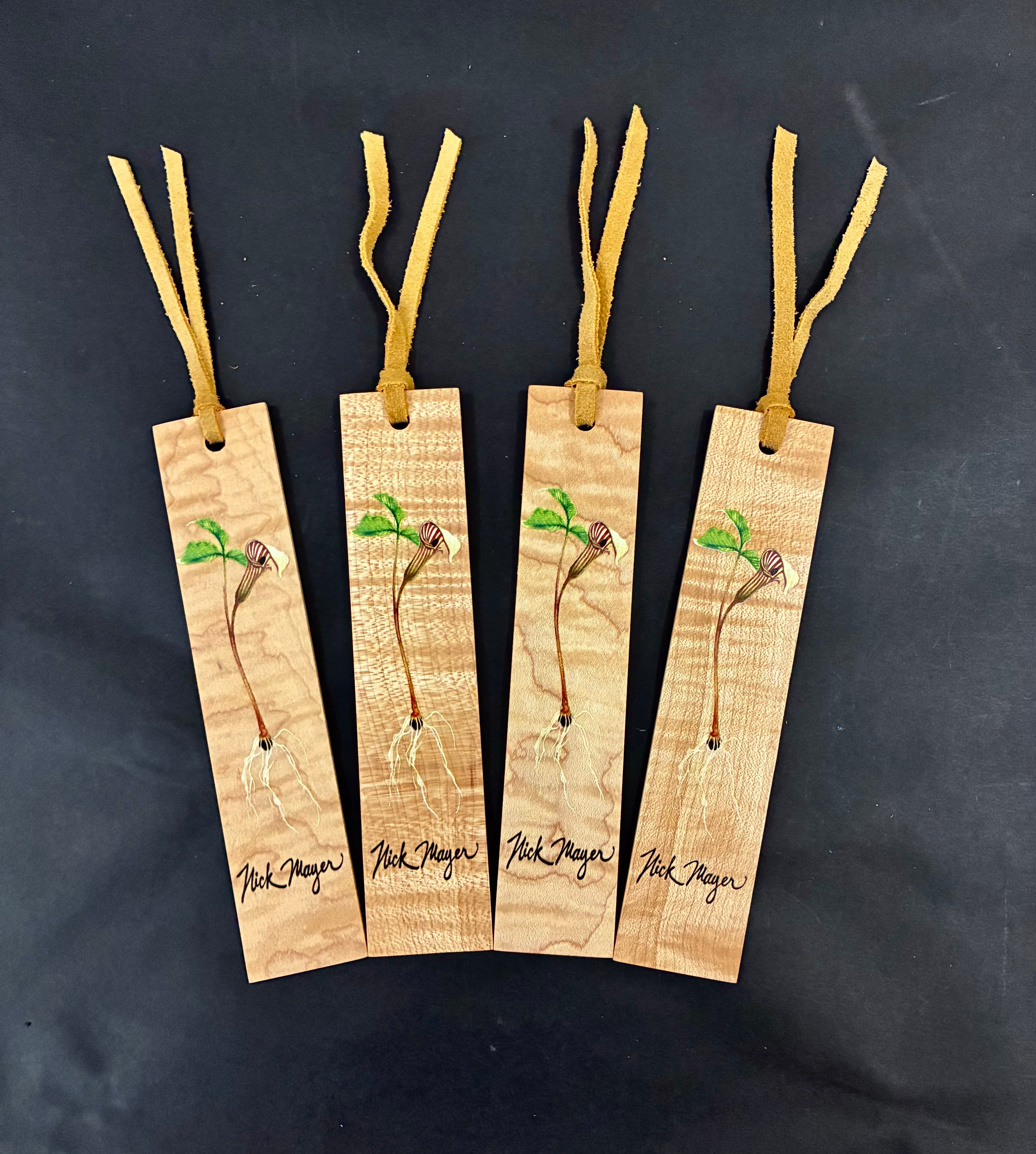 Jack in the Pulpit Wooden Bookmark - No two alike!