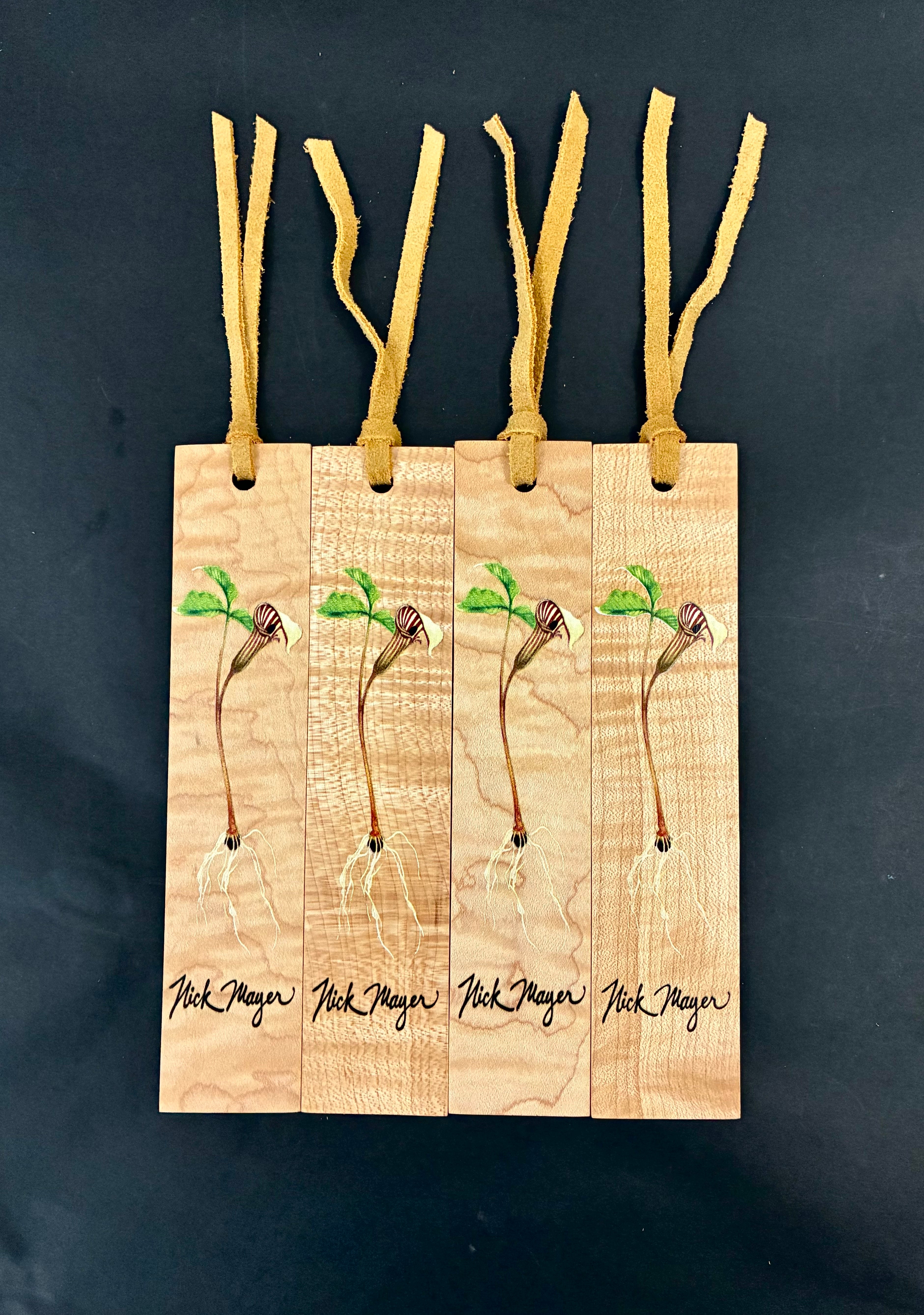Jack in the Pulpit Wooden Bookmark - No two alike!