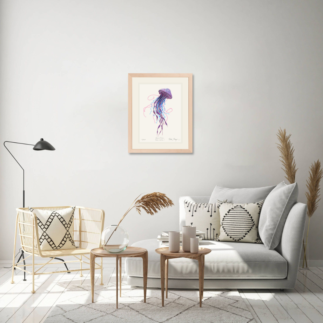 Purple Jellyfish II Limited Edition Print - Best Seller