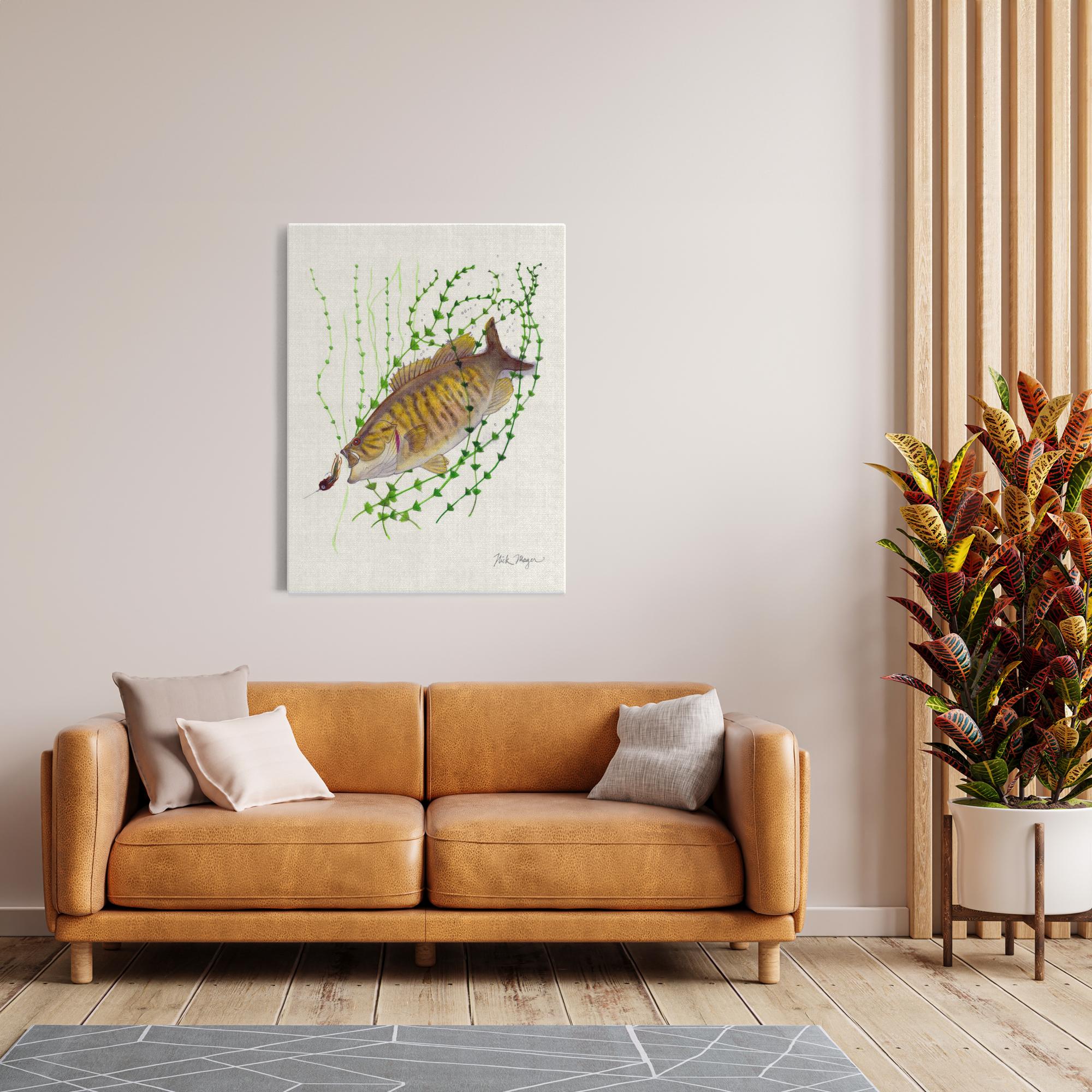 Bronzeback Smallmouth Bass Canvas Print