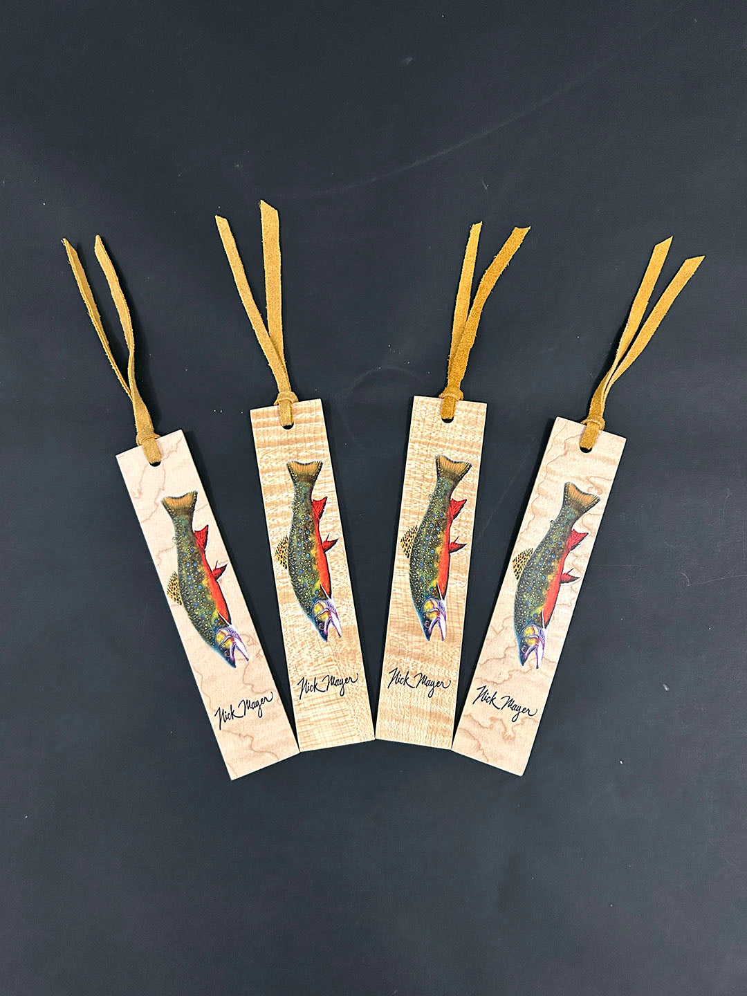 Brook Trout Wooden Bookmarks - No two alike!