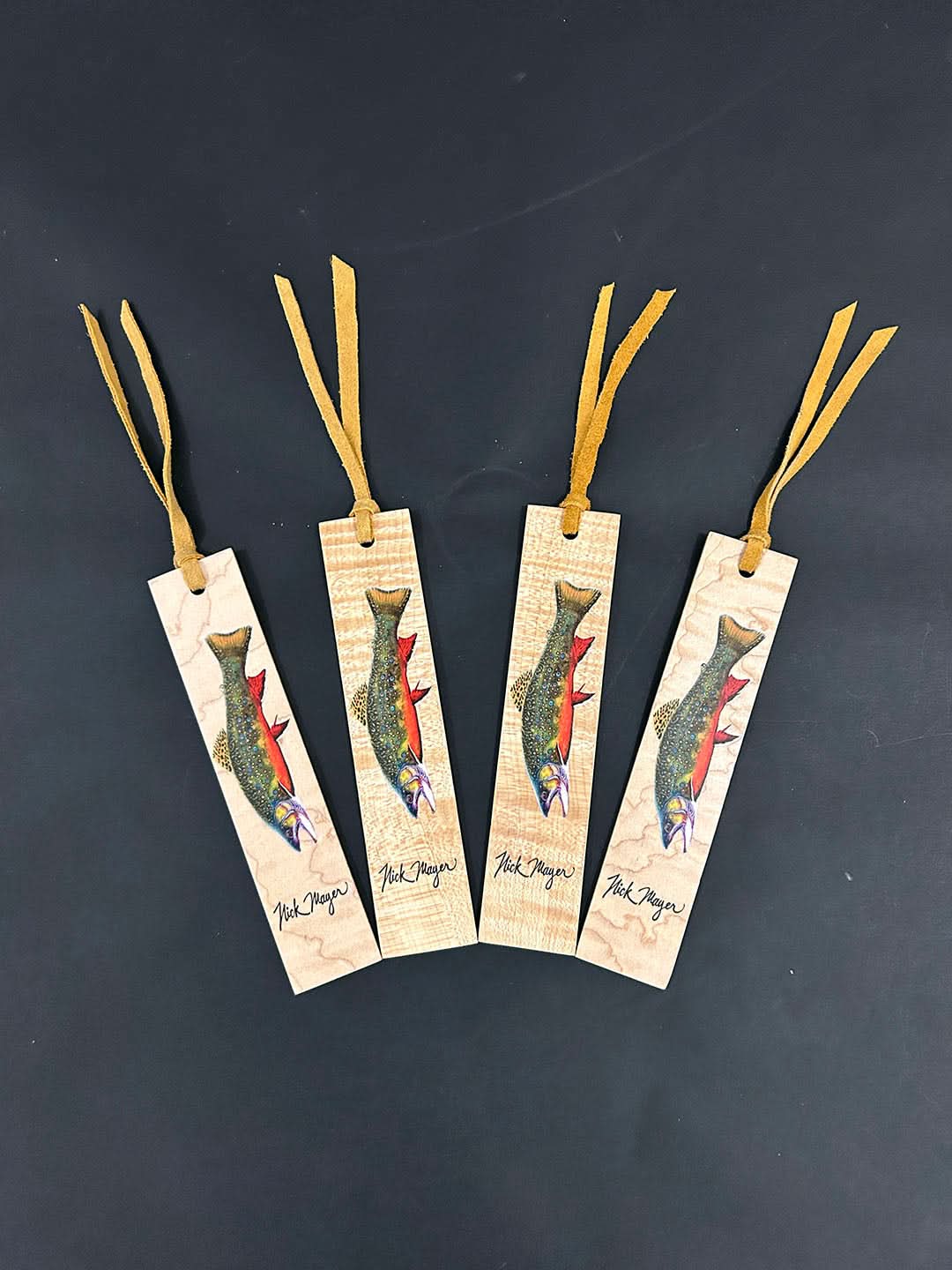 Brook Trout Wooden Bookmarks - No two alike!