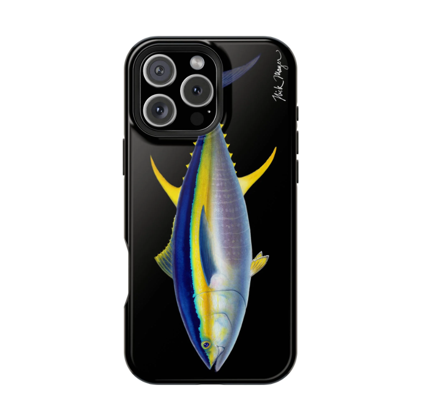 Yellowfin Tuna Magsafe Black Glossy iPhone 16 Pro Max Case