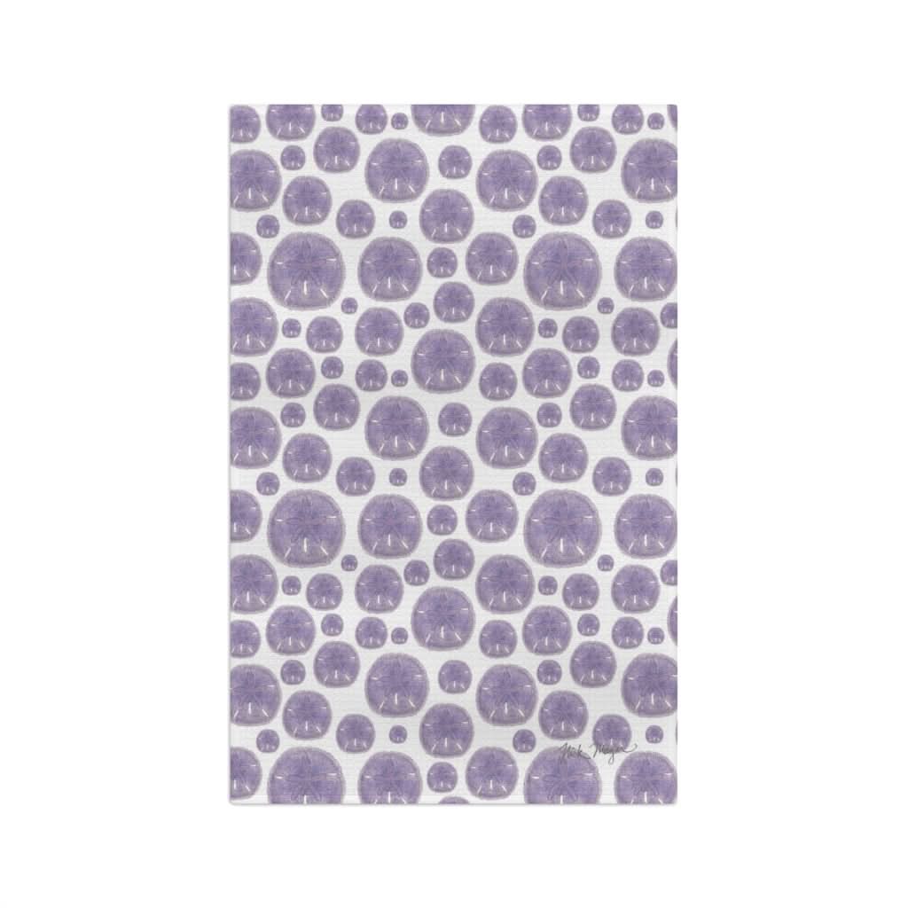 Purple Sand Dollar Soft Kitchen Towel