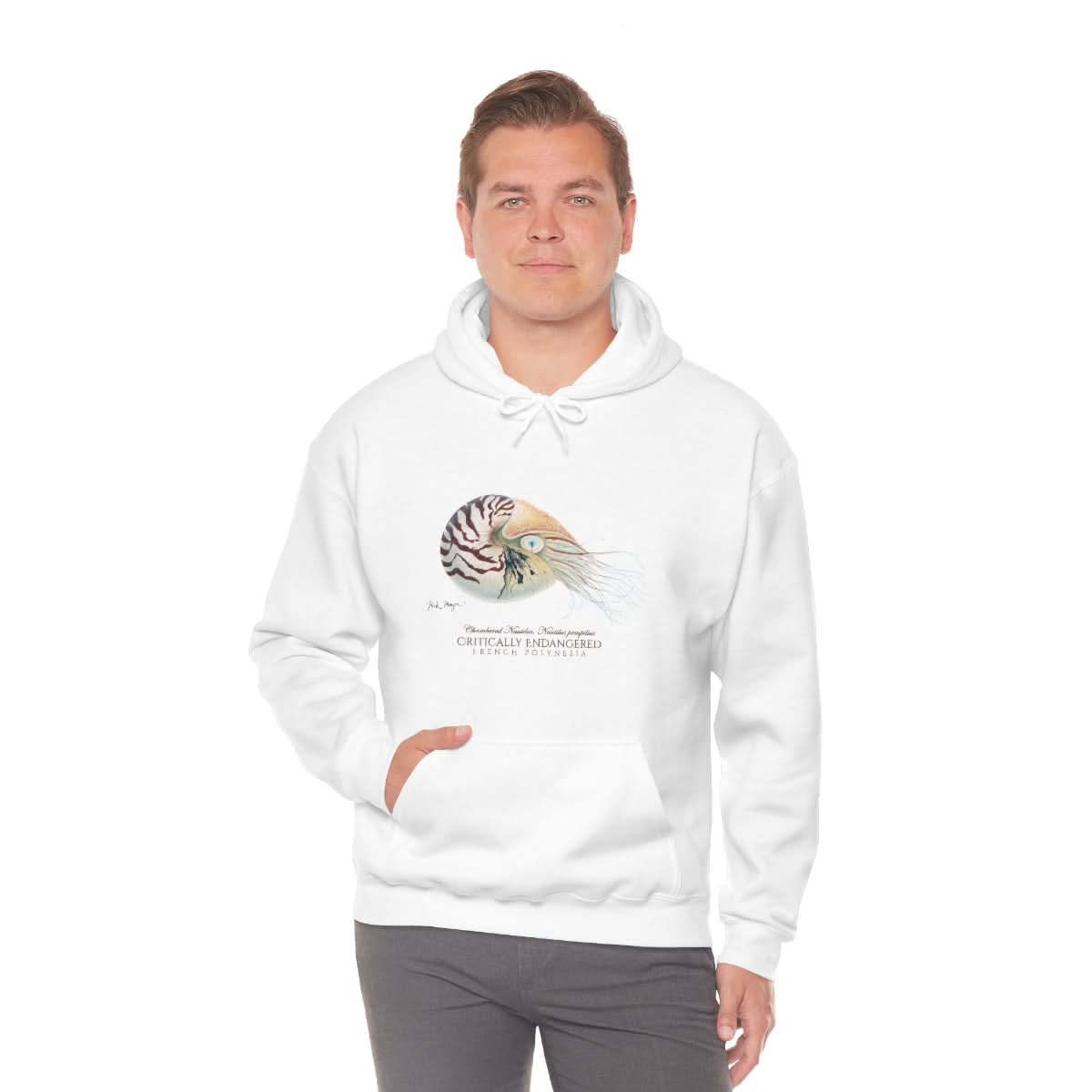 Endangered Chambered Nautilus Warm Hoodie