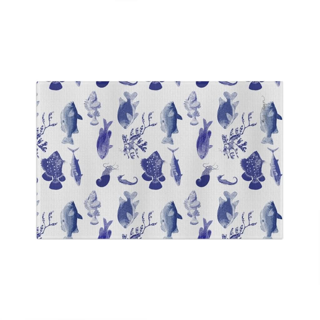 Ocean Stamps Soft Kitchen Towel