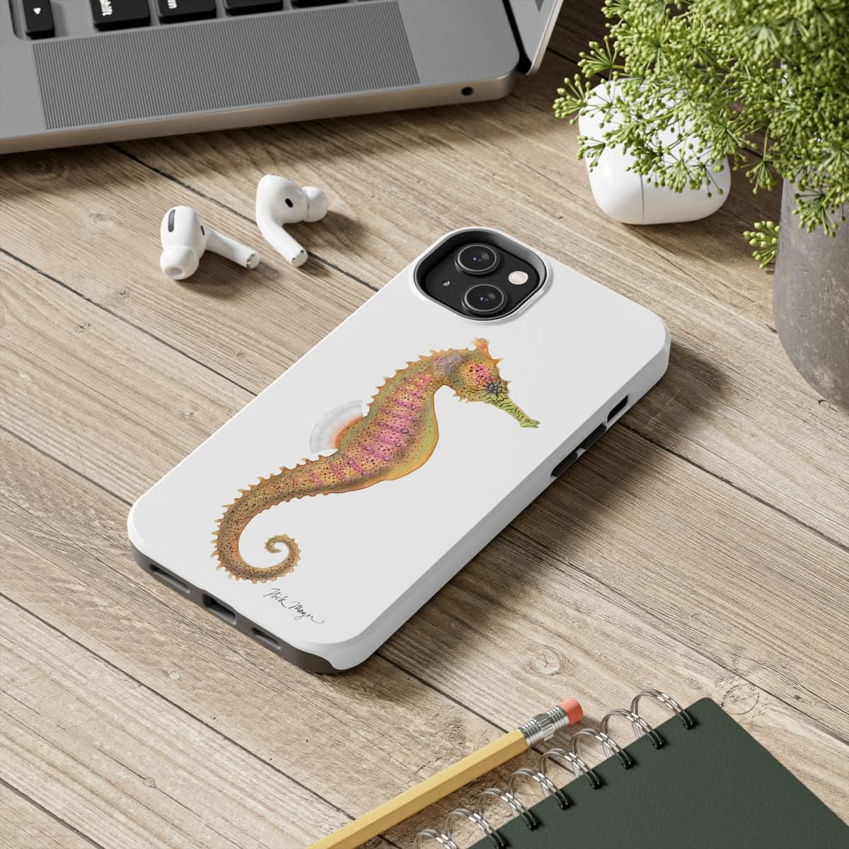 Pink Seahorse Phone Case (iPhone)