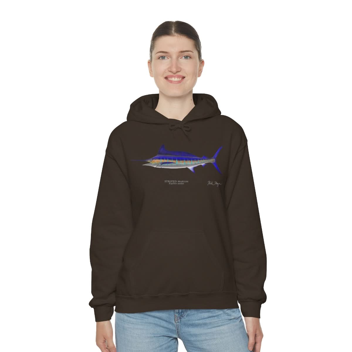 Striped Marlin Warm Hoodie