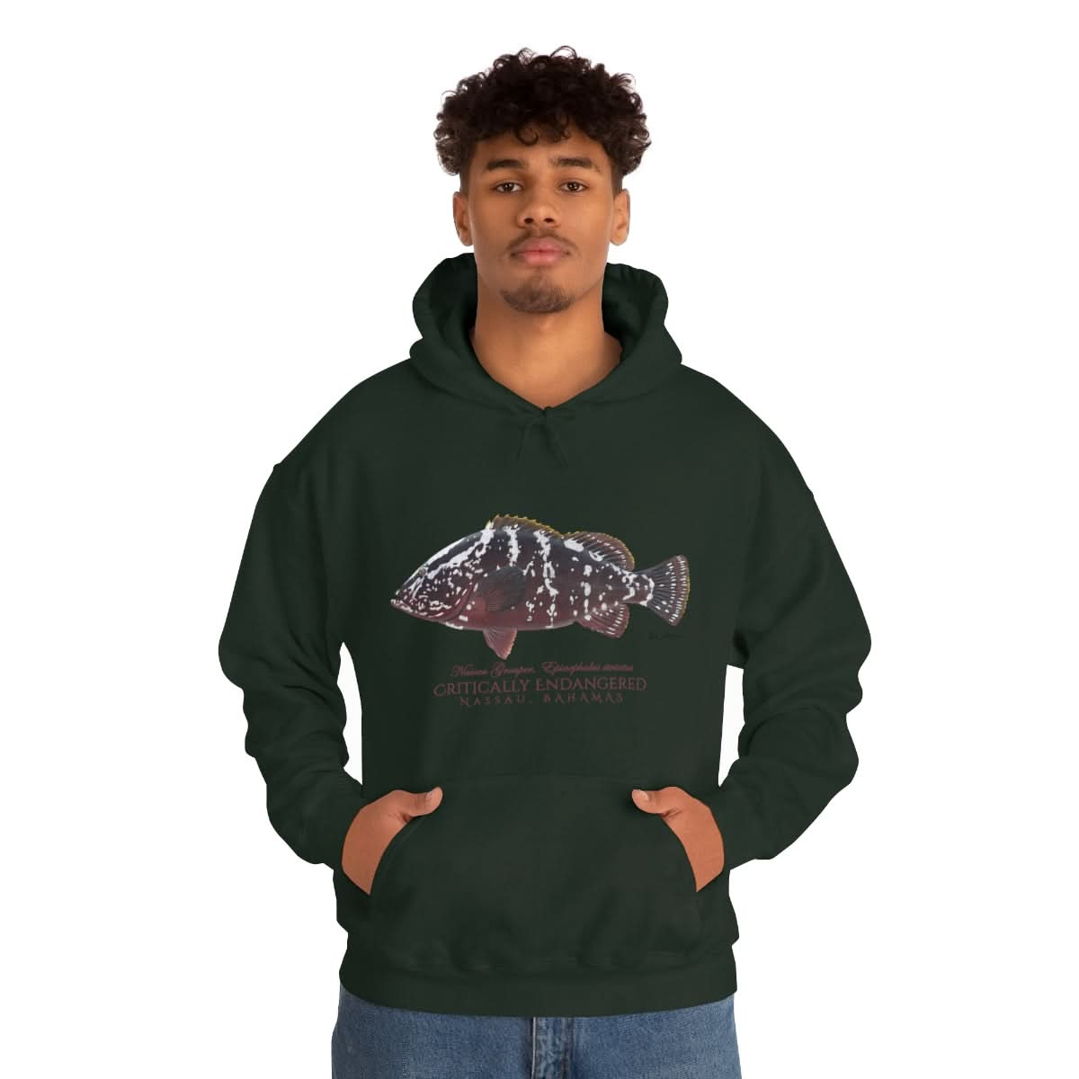 Endangered Nassau Grouper Warm Hoodie