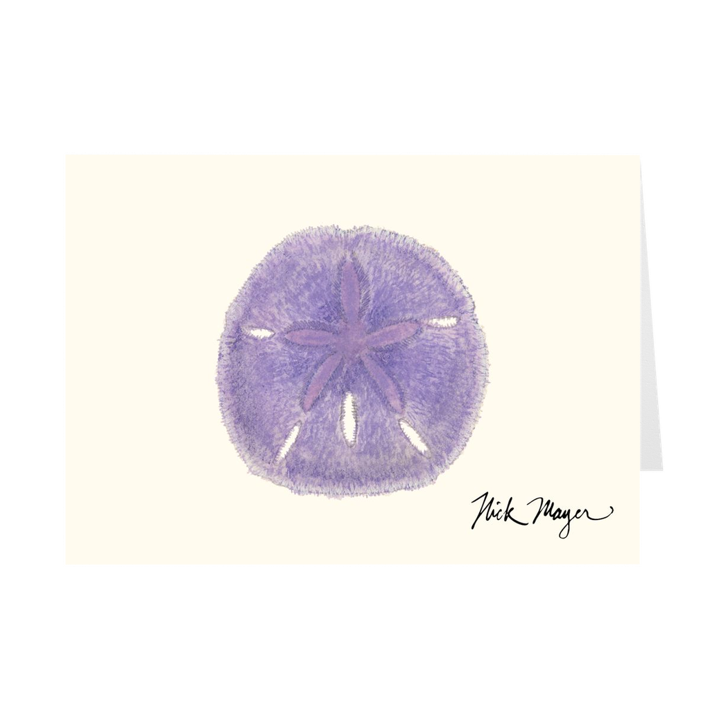 Purple Sand Dollar Notecards