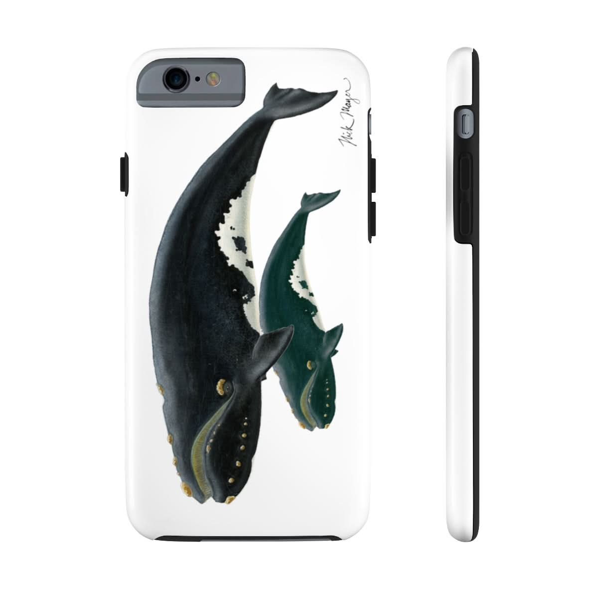 Mother & Calf Right Whale Phone Case (iPhone)