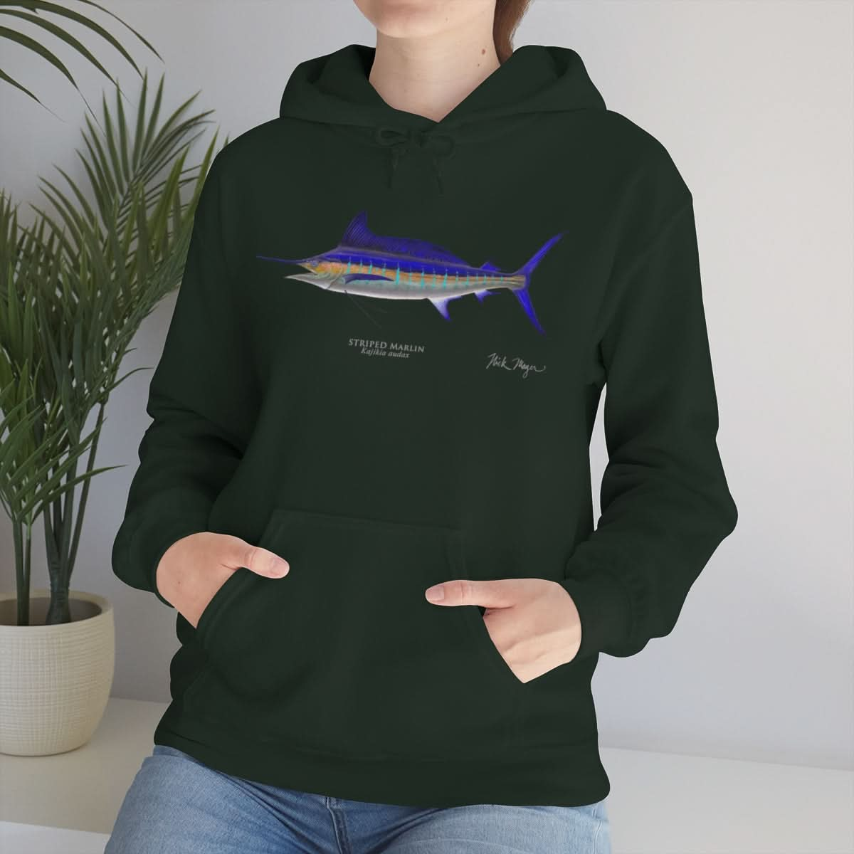 Striped Marlin Warm Hoodie