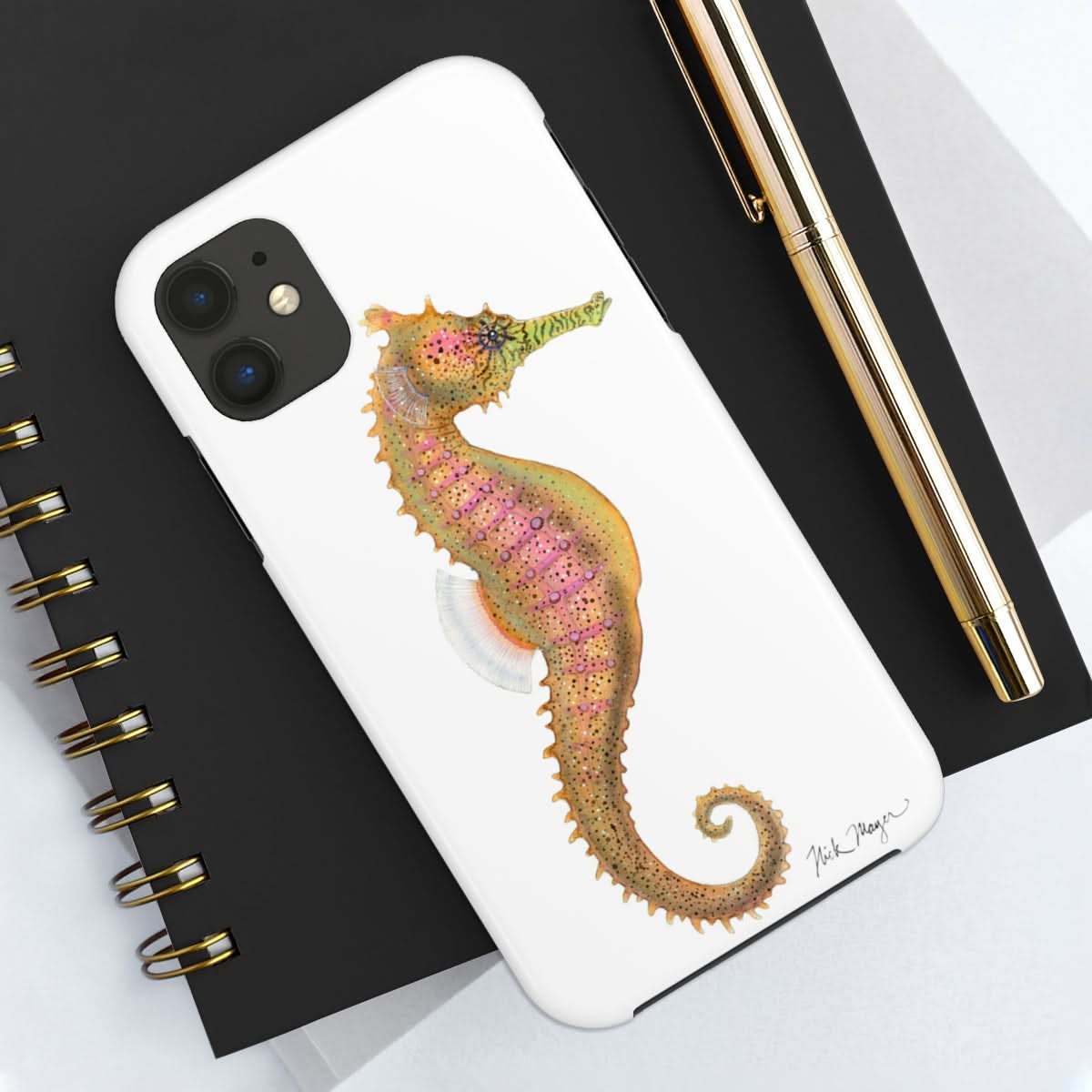 Pink Seahorse Phone Case (iPhone)