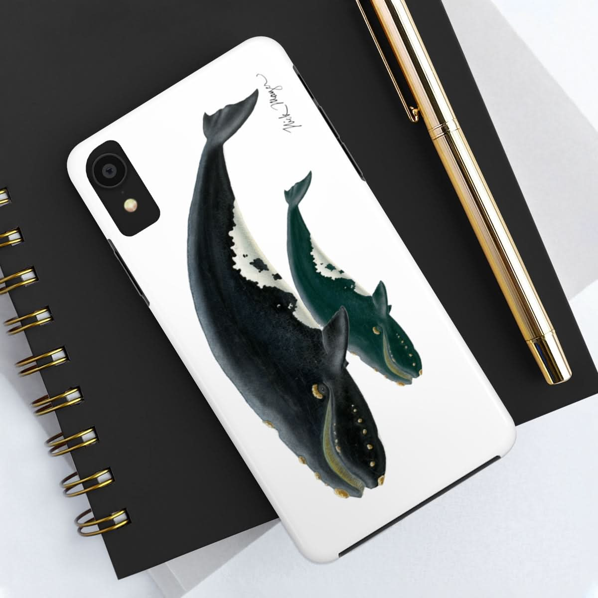 Mother & Calf Right Whale Phone Case (iPhone)