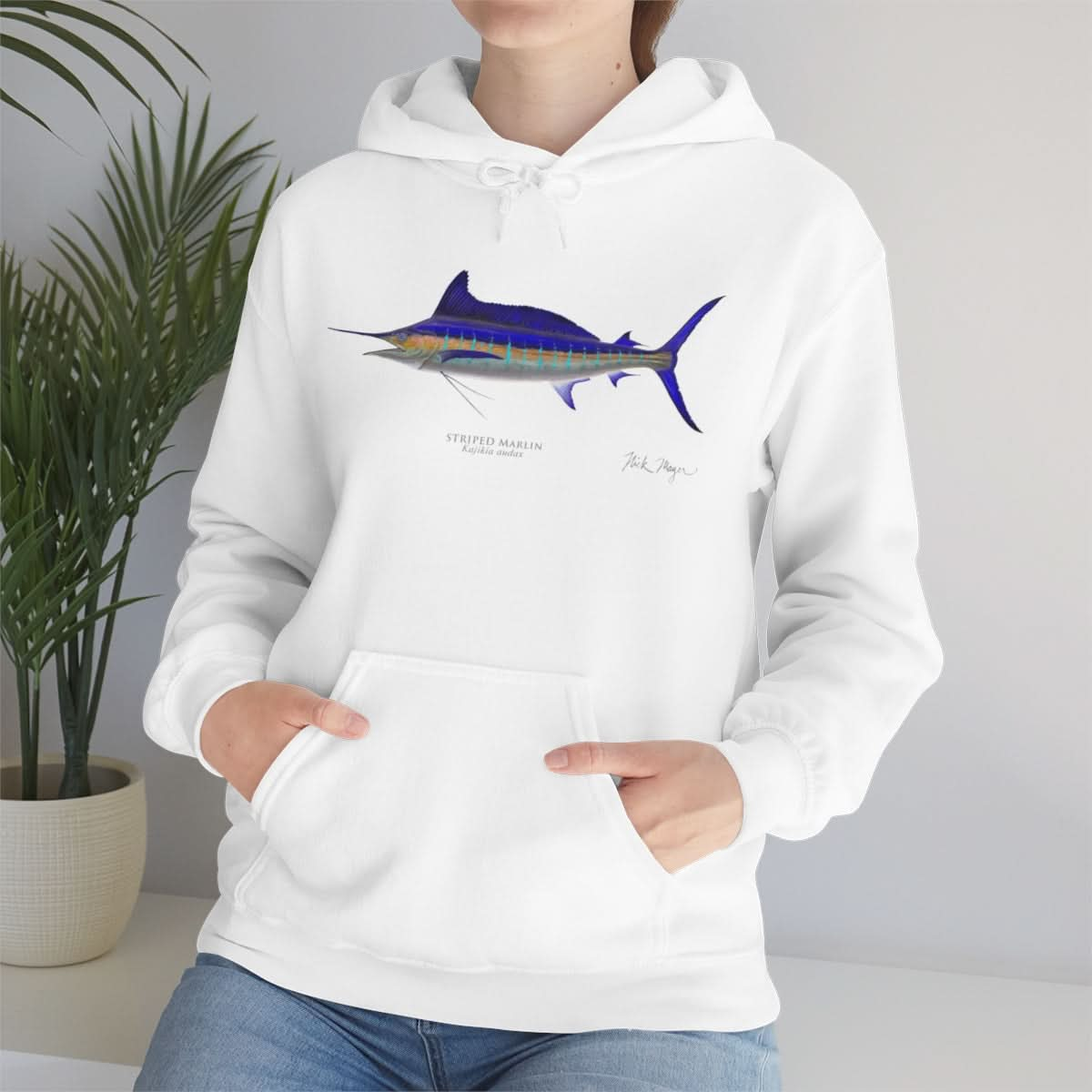 Striped Marlin Warm Hoodie