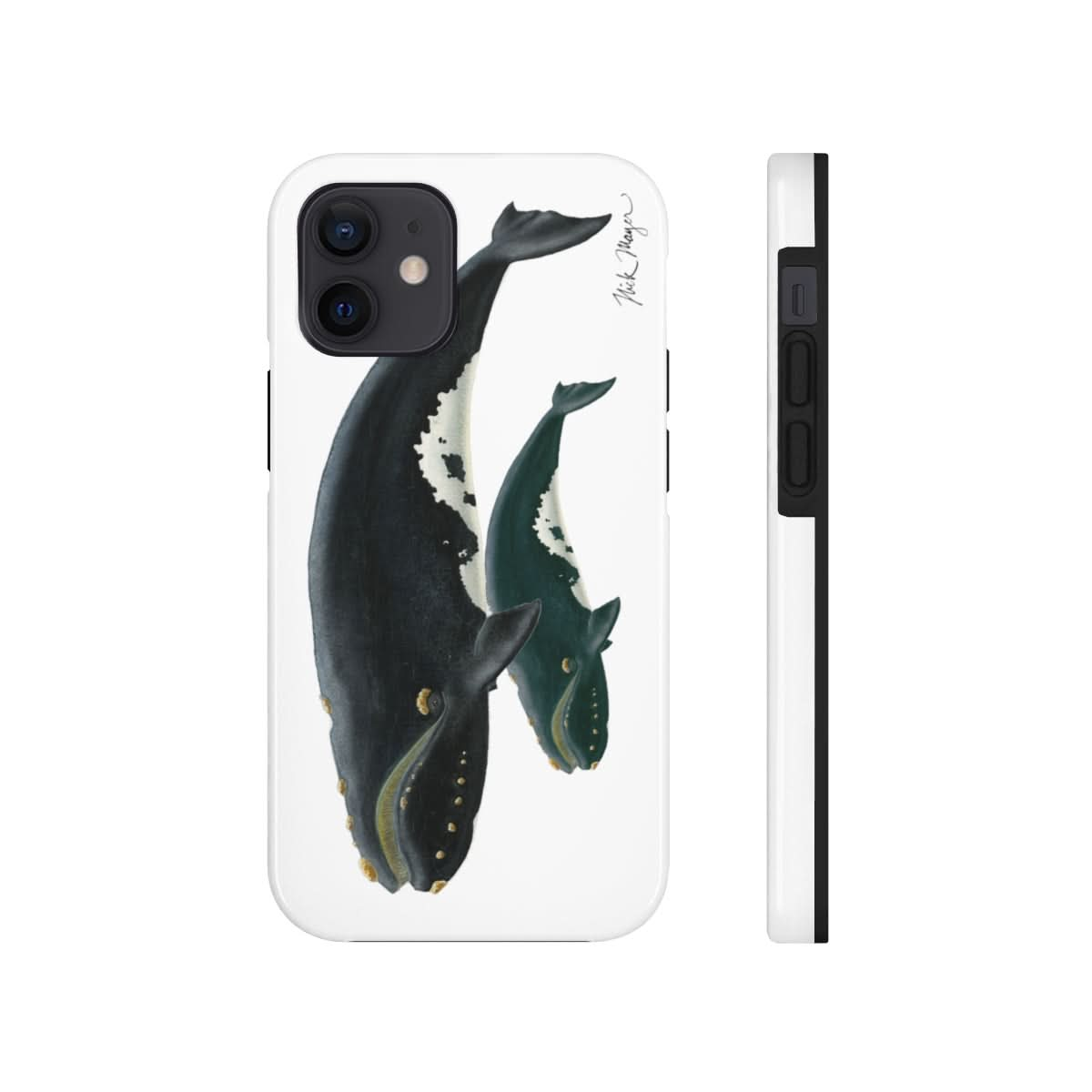 Mother & Calf Right Whale Phone Case (iPhone)