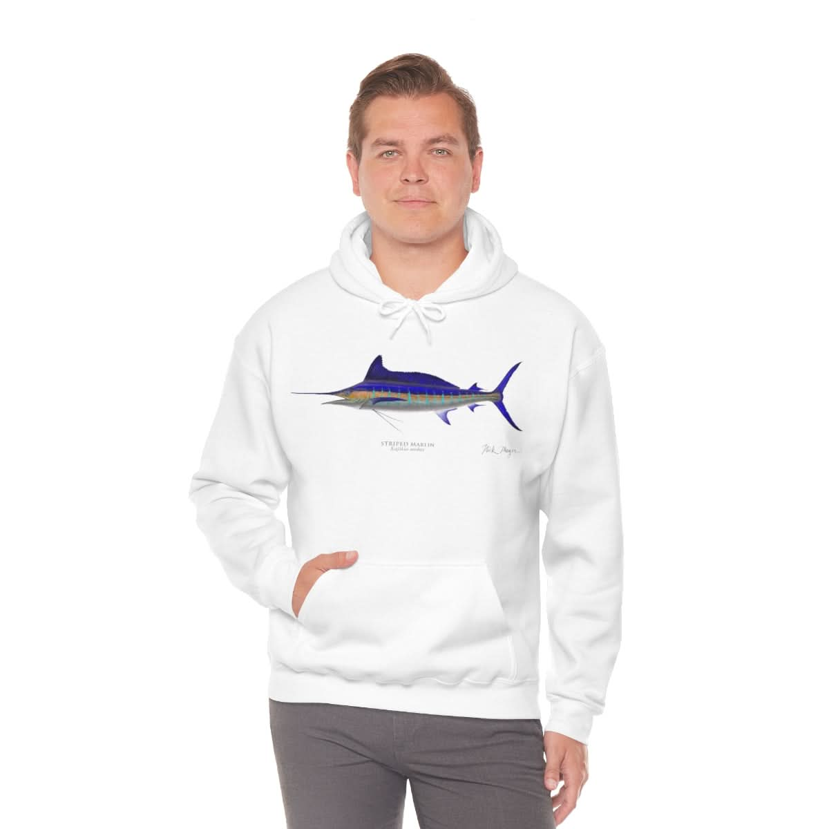 Striped Marlin Warm Hoodie