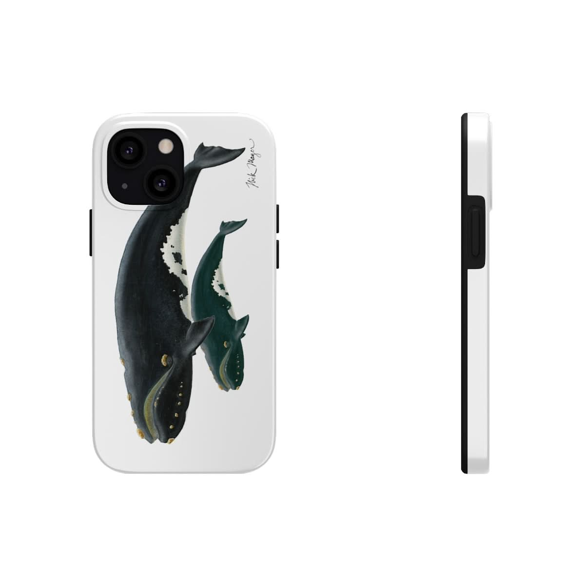 Mother & Calf Right Whale Phone Case (iPhone)