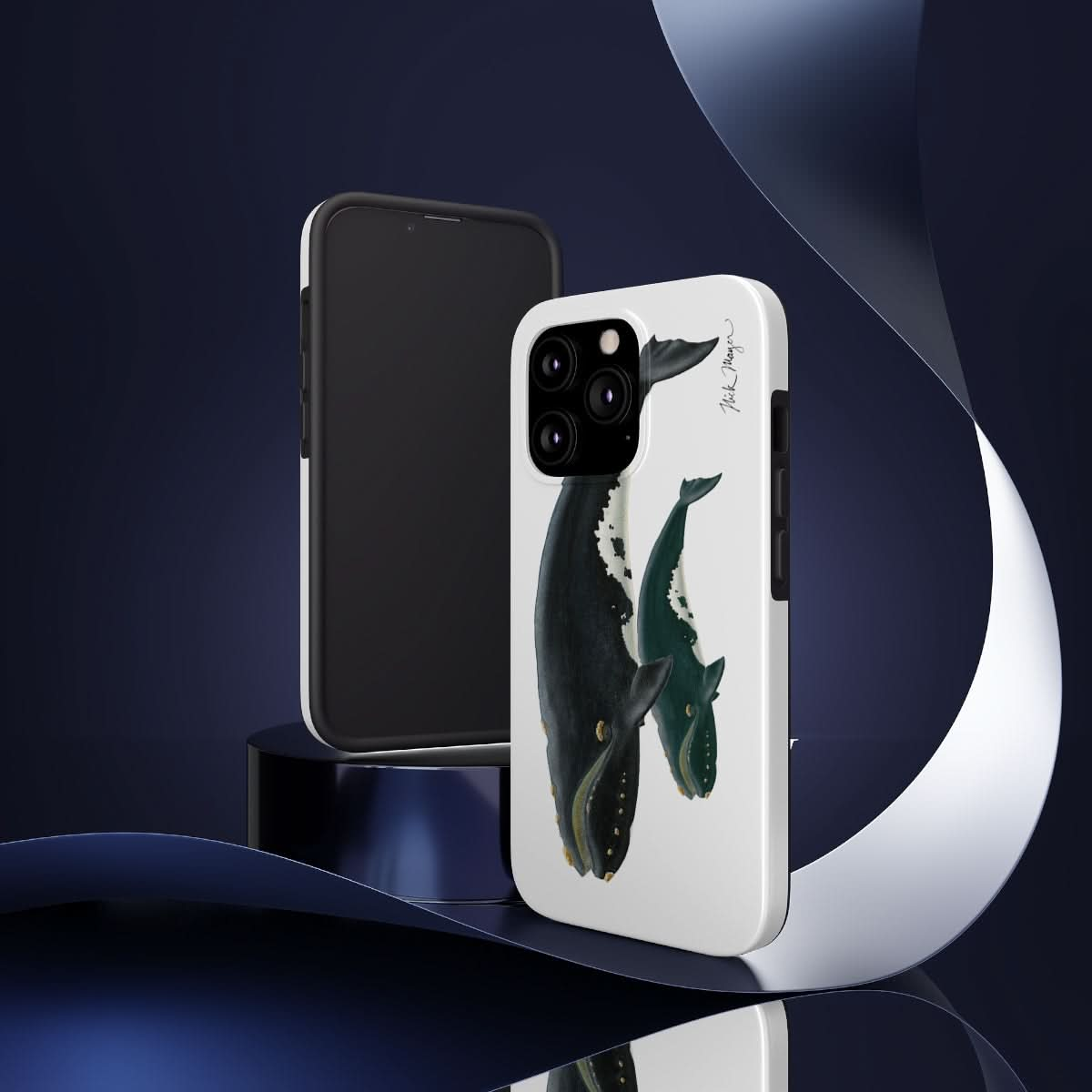 Mother & Calf Right Whale Phone Case (iPhone)