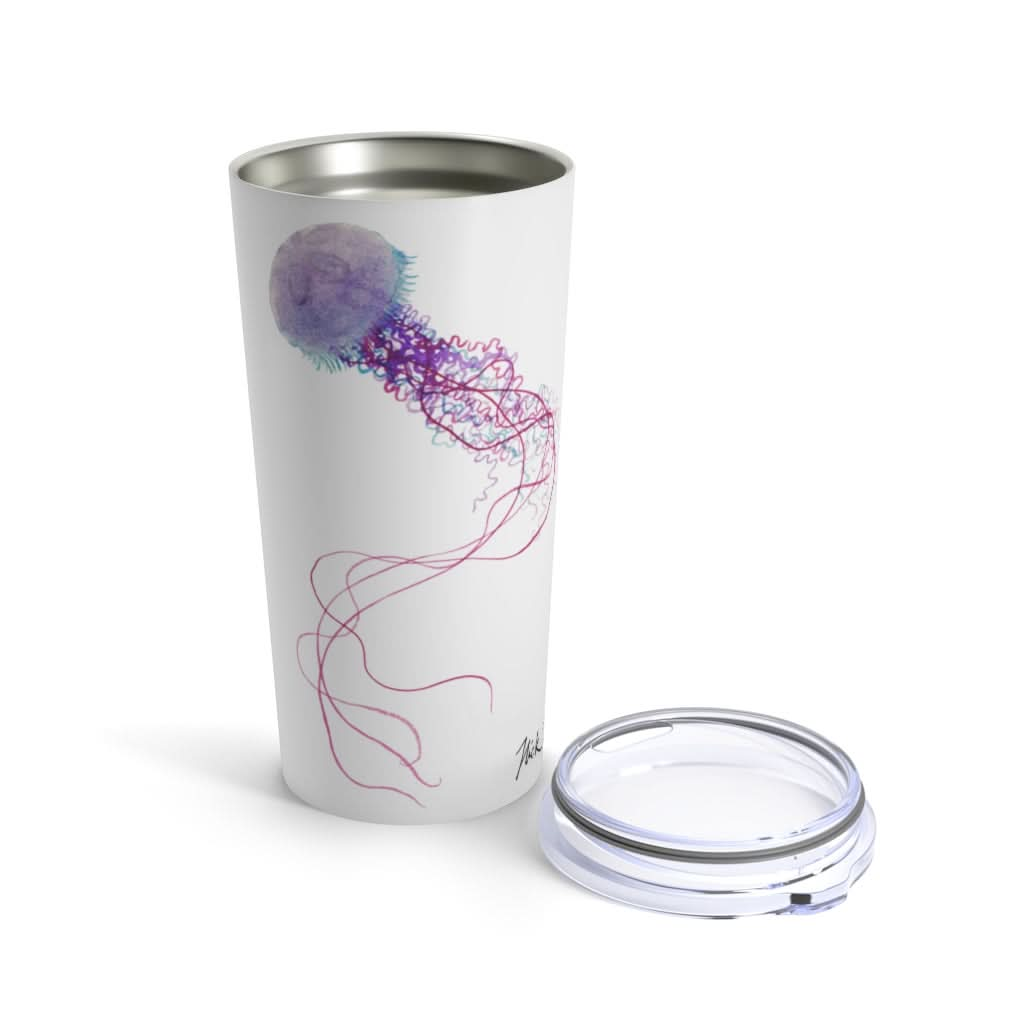 Purple Jellyfish 1, 20 oz Steel Tumbler