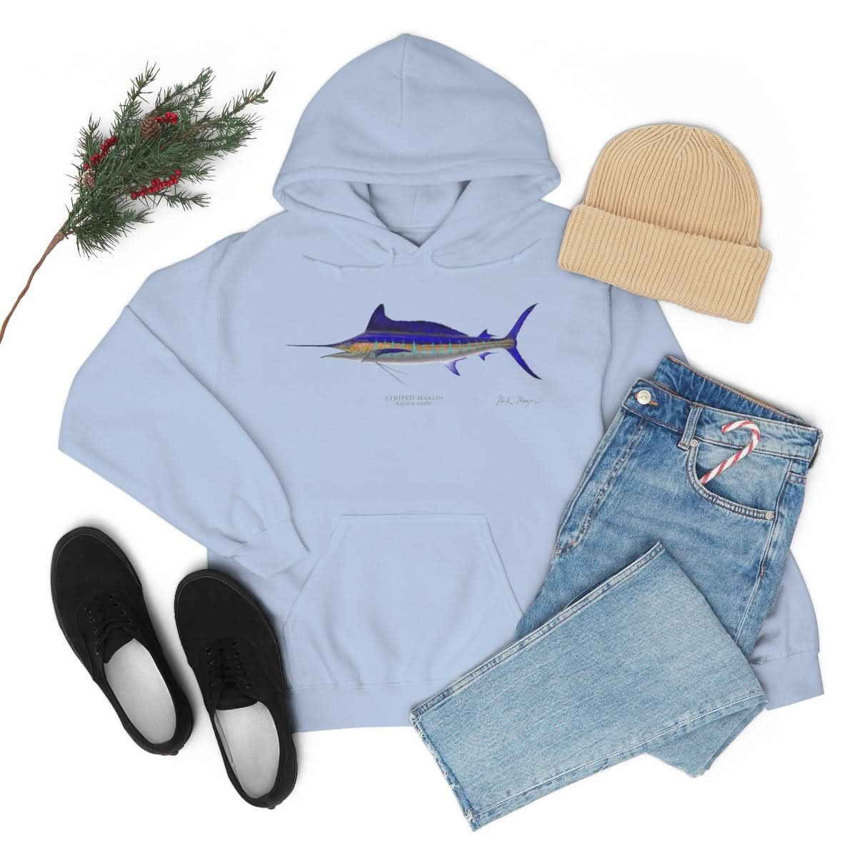 Striped Marlin Warm Hoodie