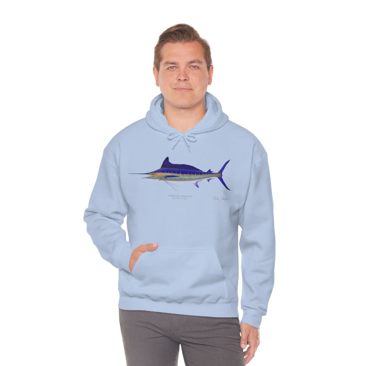 Striped Marlin Warm Hoodie