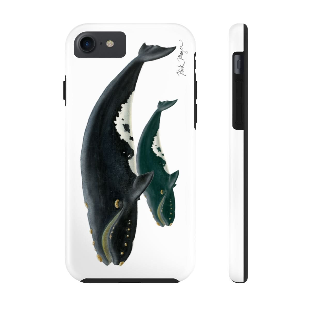 Mother & Calf Right Whale Phone Case (iPhone)