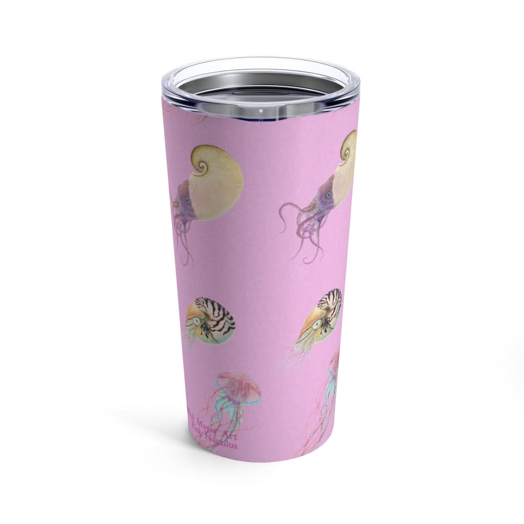 Pink Nautilus 2, 20 oz Steel Tumbler