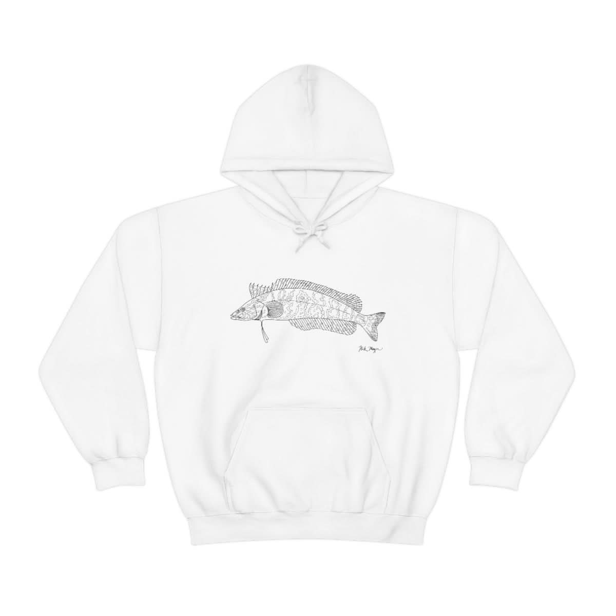 Giant Kelpfish Drawing Warm Hoodie