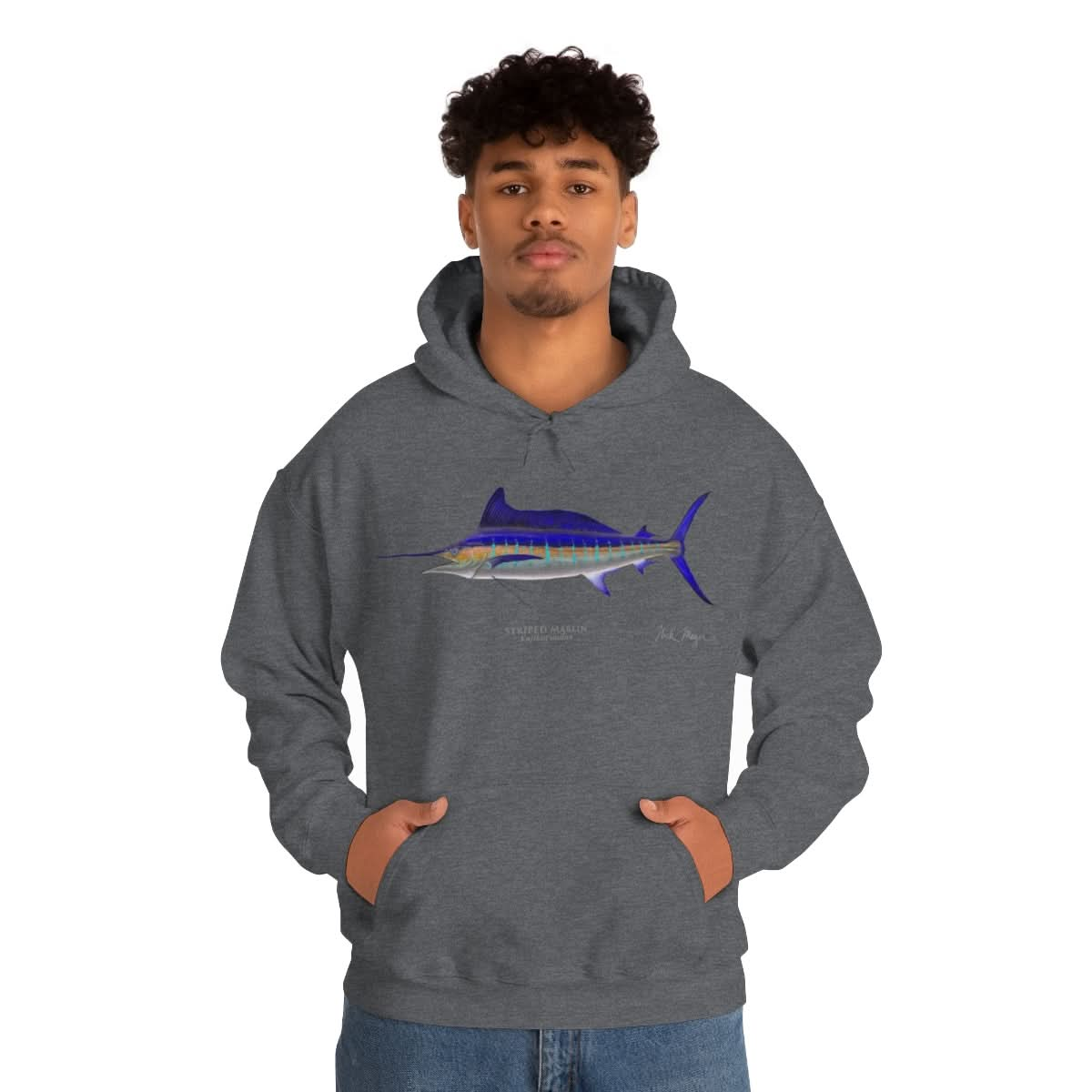 Striped Marlin Warm Hoodie