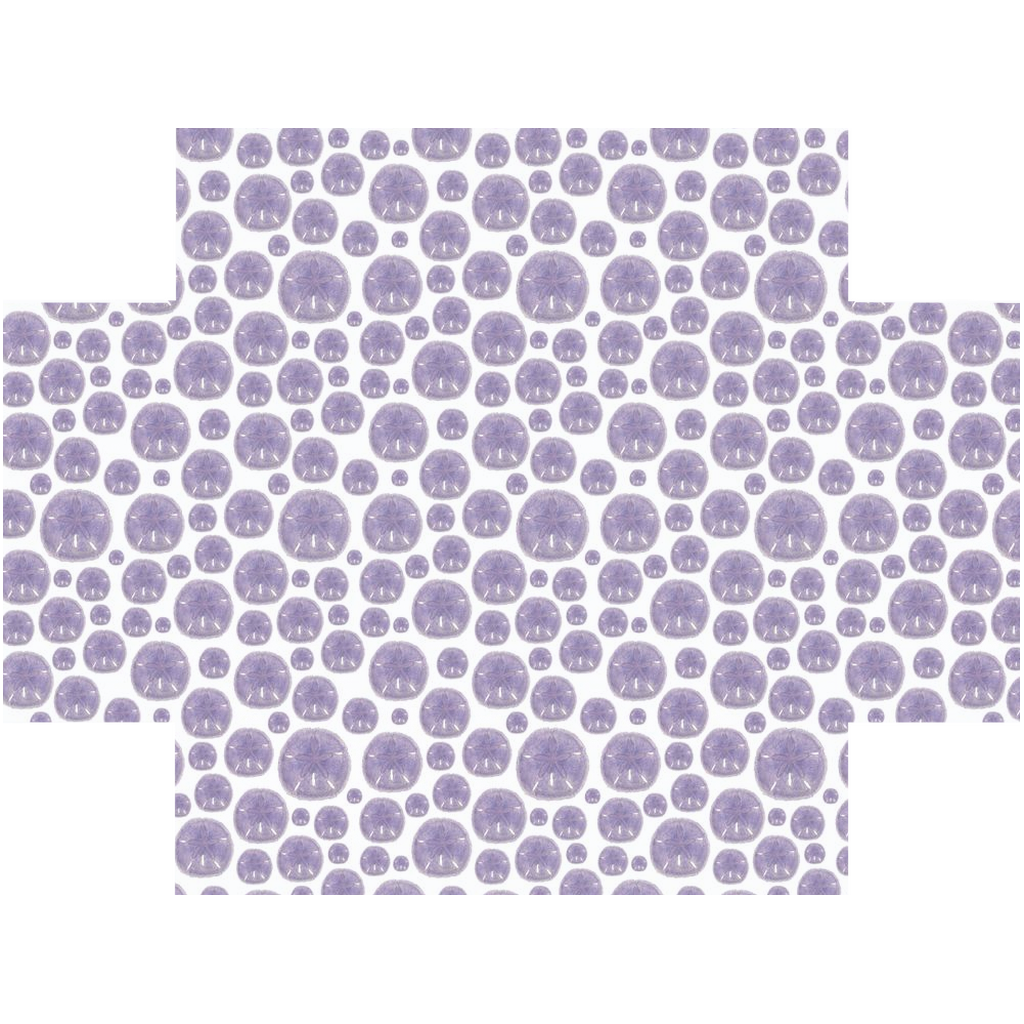 Purple Sand Dollar Crib Sheet