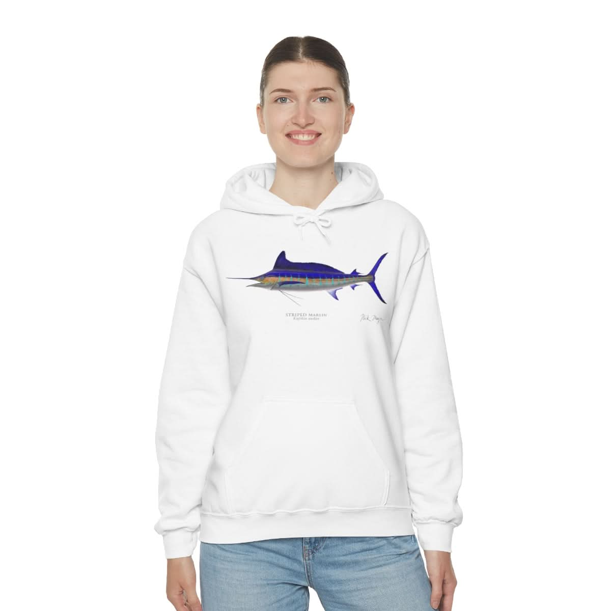 Striped Marlin Warm Hoodie