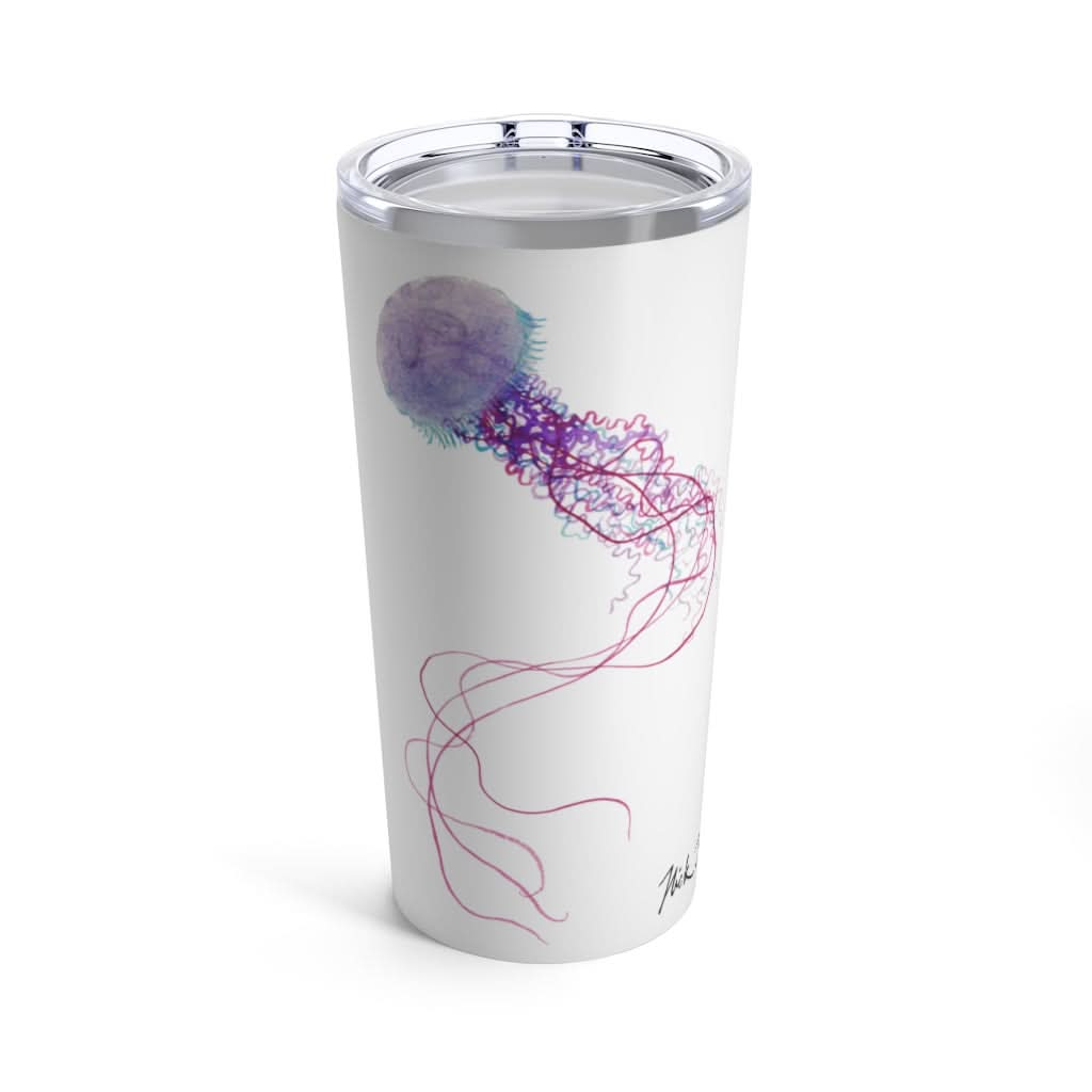 Purple Jellyfish 1, 20 oz Steel Tumbler