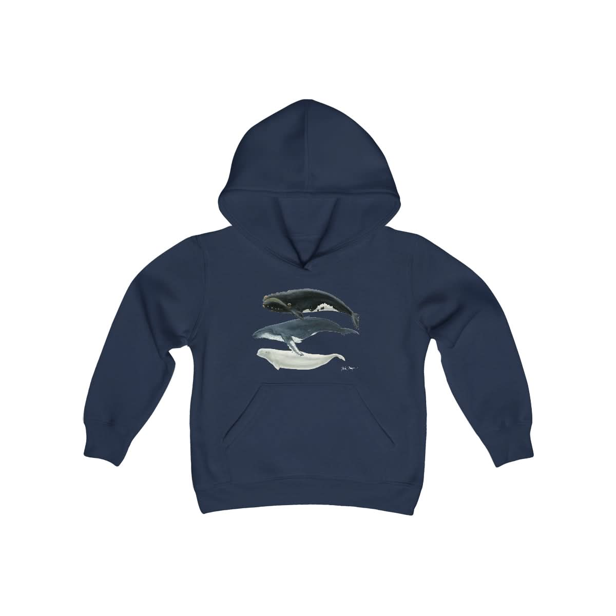 3 Whales Youth Warm Hoodie