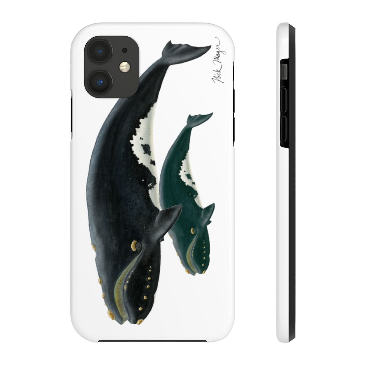 Mother & Calf Right Whale Phone Case (iPhone)