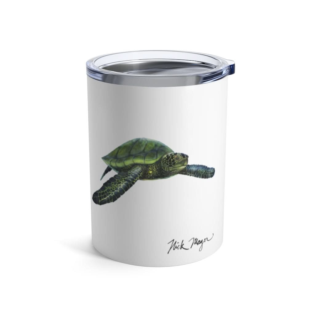 Green Sea Turtle, 10 oz Steel Tumbler