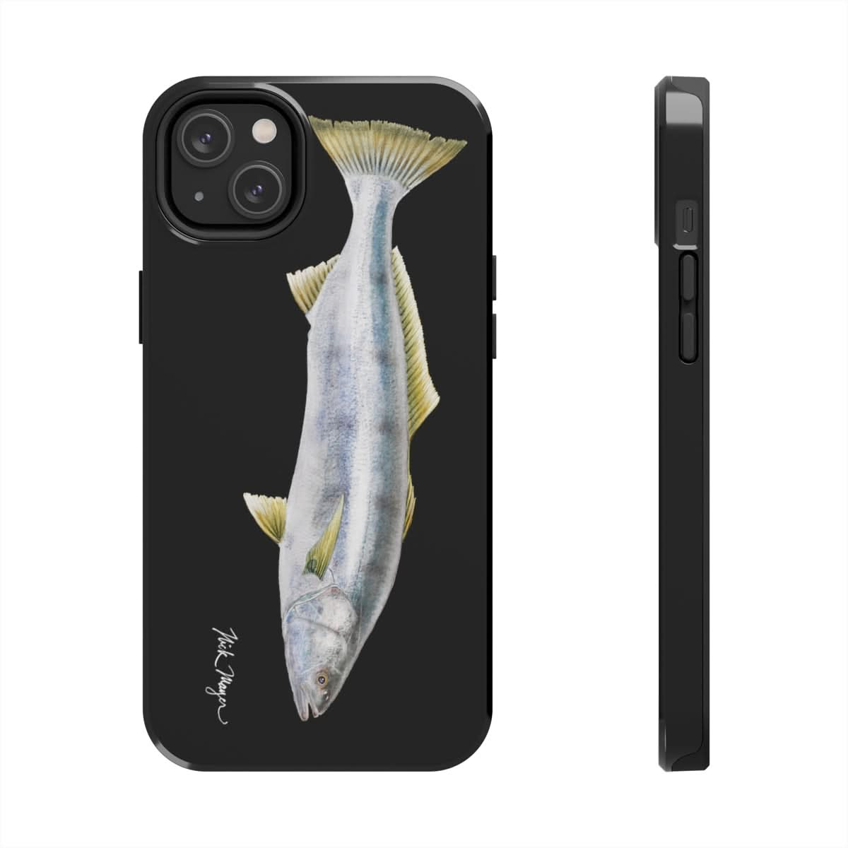 White Sea Bass Phone Case (iPhone) - black