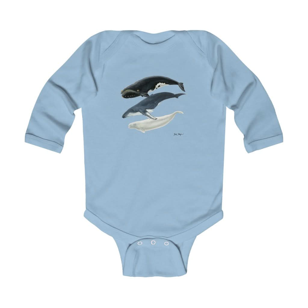 3 Whales Infant Long Sleeve Bodysuit