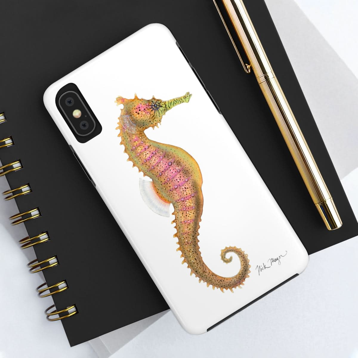 Pink Seahorse Phone Case (iPhone)