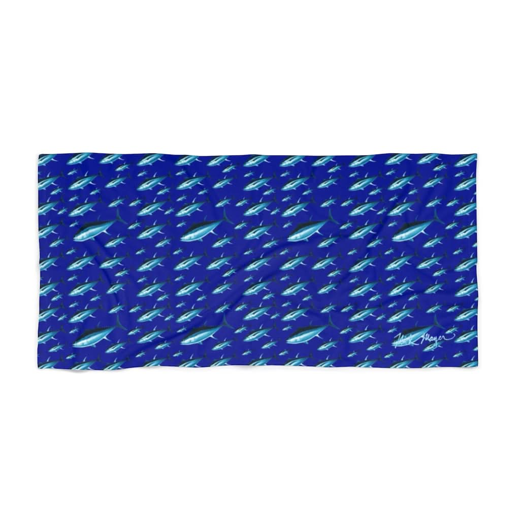 Blue Tuna Lightweight Beach Towel