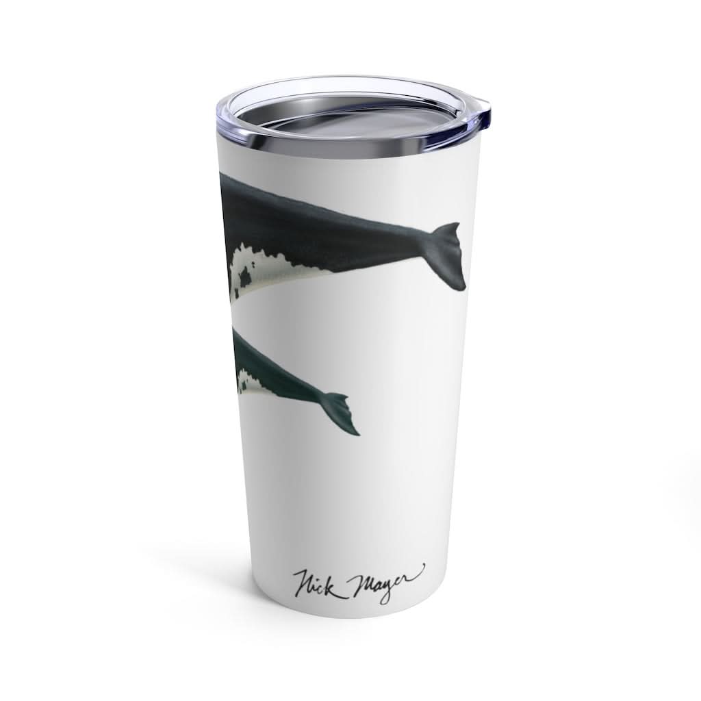 Mother & Baby Right Whale, 20 oz Steel Tumbler