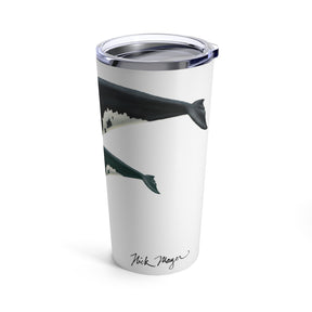 Mother & Baby Right Whale, 20 oz Steel Tumbler