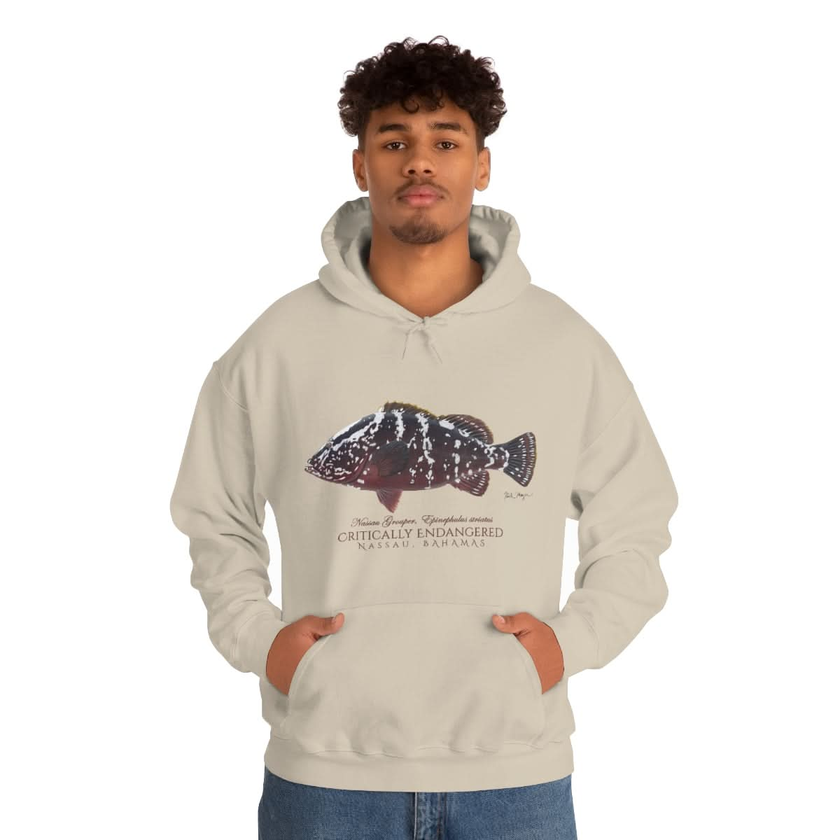 Endangered Nassau Grouper Warm Hoodie